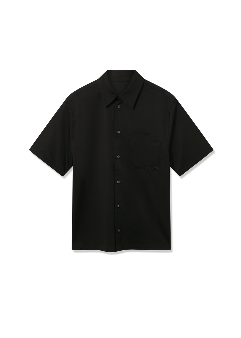 Paita AXEL ARIGATO Dylan Short-Sleeve Pocket Shirt Musta | A3354002
