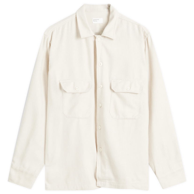 Paita Universal Works Universal Works Alaska Brushed Cotton Utility Overshirt, Size X-Large Valkoinen | 31752-ECR
