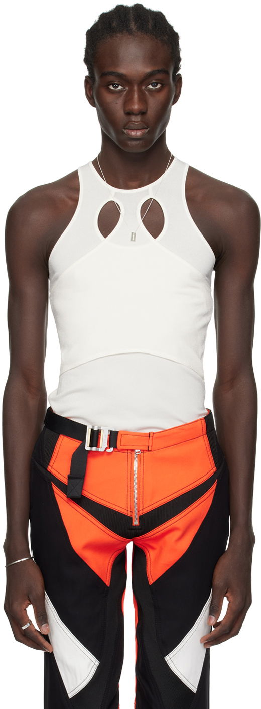 Tankkitoppi Dion Lee Mobius Loop Tank Top Valkoinen | C7243PS24