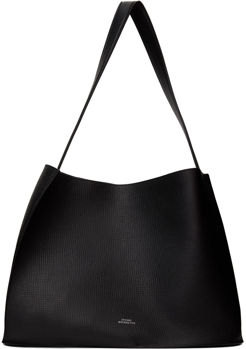 Käsilaukku Studio Nicholson Studio Nicholson Doublet Leather Tote Bag Musta | DOUBLET SN - 741, 0