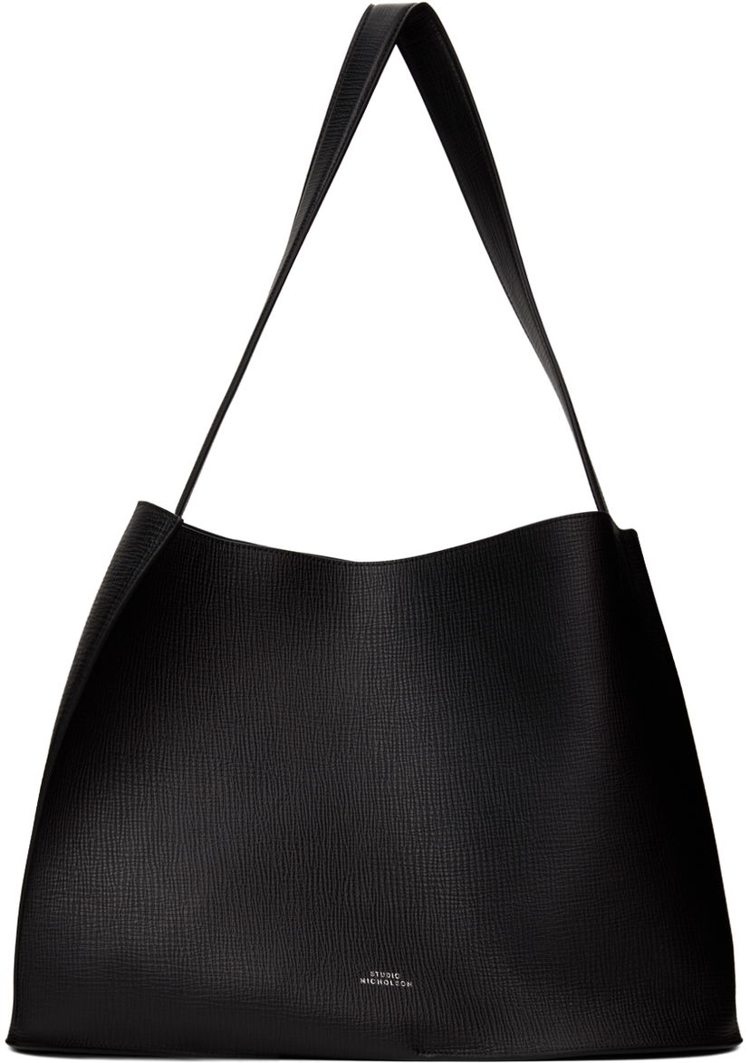 Käsilaukku Studio Nicholson Studio Nicholson Doublet Leather Tote Bag Musta | DOUBLET SN - 741