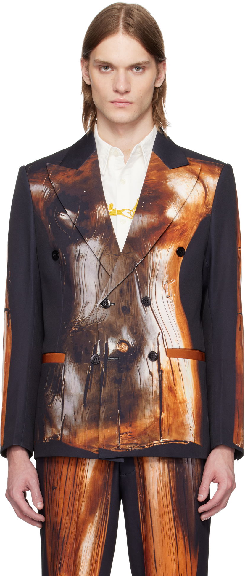 Takki KidSuper KidSuper Mannequin Figure Double-Breasted Blazer Musta | SS25-SUT-10