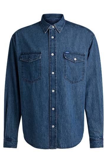 Paita BOSS Relaxed Fit Denim Shirt Sininen | 50534162
