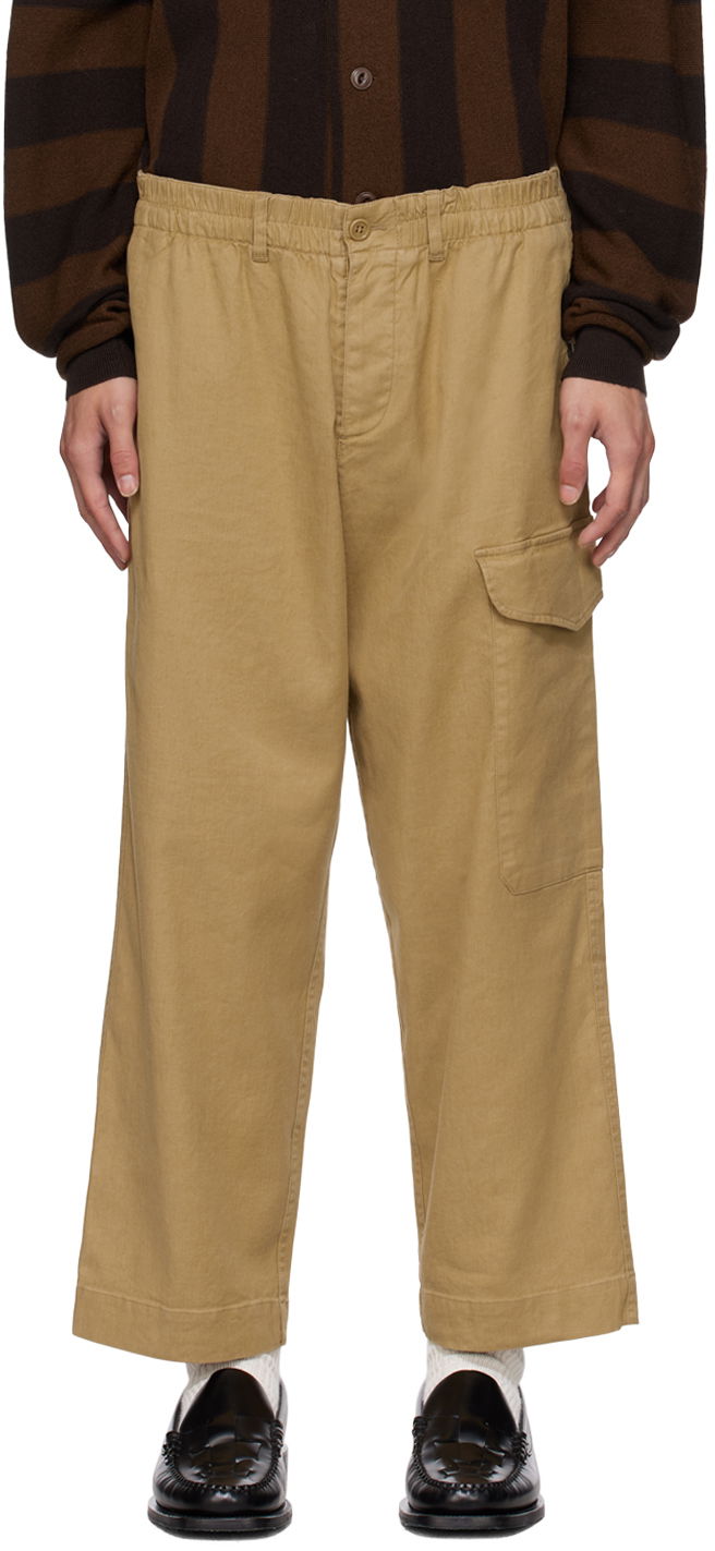 Cargo housut YMC YMC Military Cargo Pants Beige | P4VAI