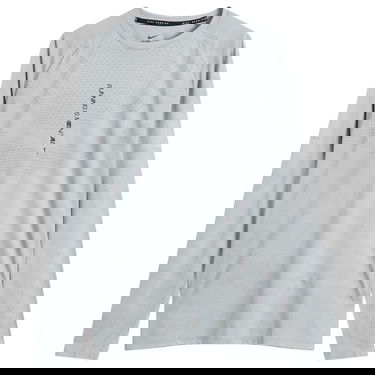 T-paita Nike Stride Long Sleeve Running Top Harmaa | IM7836-077, 1
