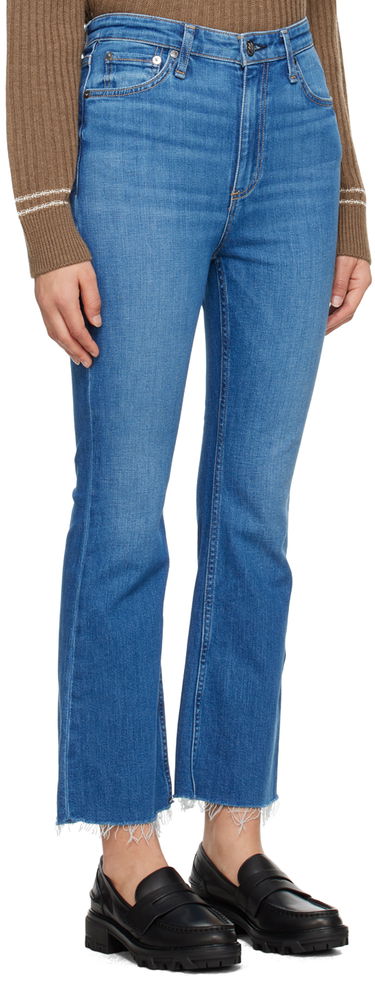 Jeans rag & bone Casey High-Rise Frayed Flare Jeans Sininen | WDD23F2917C2C1, 1