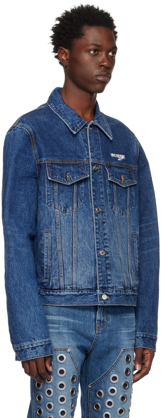 Takki We11done We11done Faded Denim Jacket Sininen | WD-DJ3-22-318-U-BL, 1