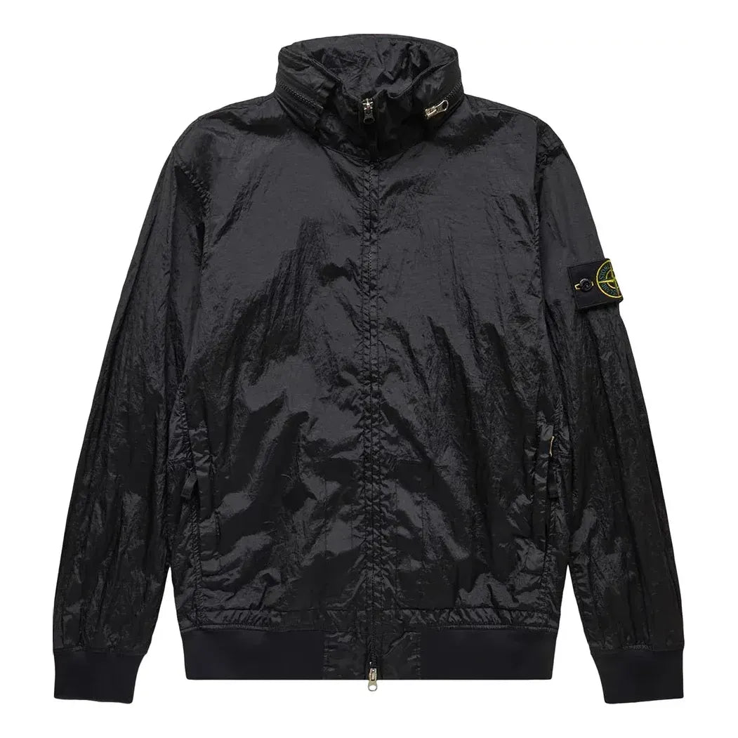 Bomber-takki Stone Island Compass Patch Bomber Jacket Musta | 781541920-V0029, 0