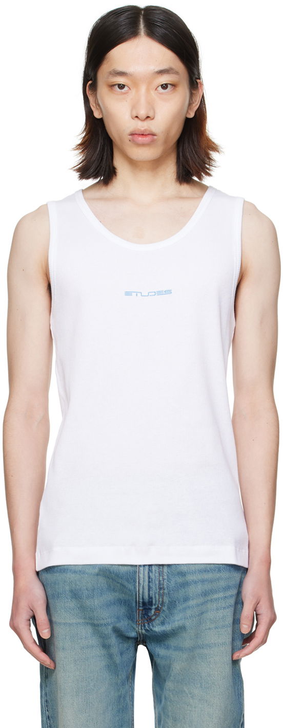 Tankkitoppi Études Pippen White Tank Top Valkoinen | E24MM161A03200, 0