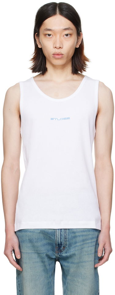 Tankkitoppi Études Pippen White Tank Top Valkoinen | E24MM161A03200, 0