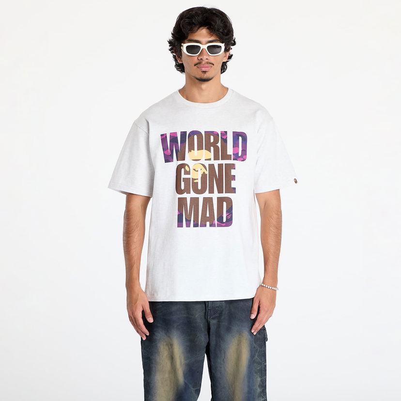T-paita BAPE A BATHING APE Color Camo Wgm Ape Head Overlap T-Shirt Valkoinen | 001TEK801024M GRA