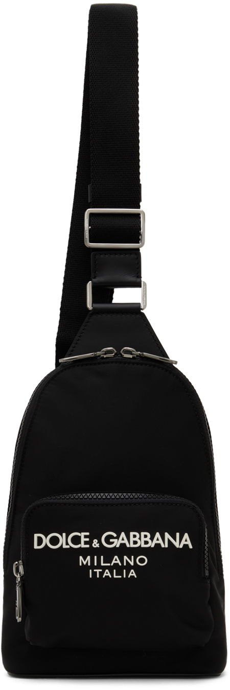 Vyötärölaukku Dolce & Gabbana Dolce&Gabbana Logo Sling Bag Musta | BM2295AG182