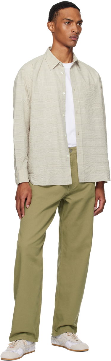 Paita NORSE PROJECTS Norse Projects Mo Oversized Check Shirt Beige | N40-0820, 3