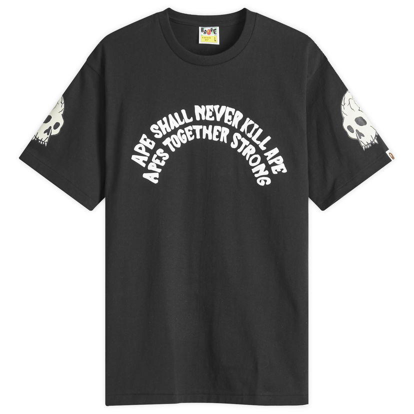 T-paita BAPE Souvenir Skull Team Graphic T-Shirt Musta | 001TEK801052M-BLK