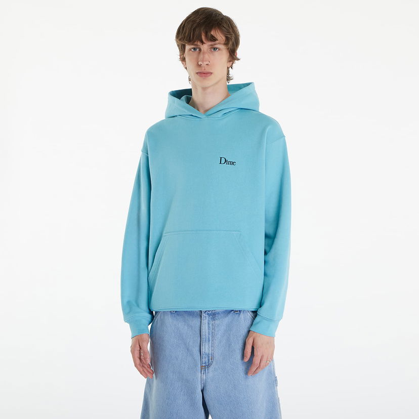 Huppari Dime Classic Small Logo Hoodie Ocean Blue Turkoosi | DIMESP24D29BLU