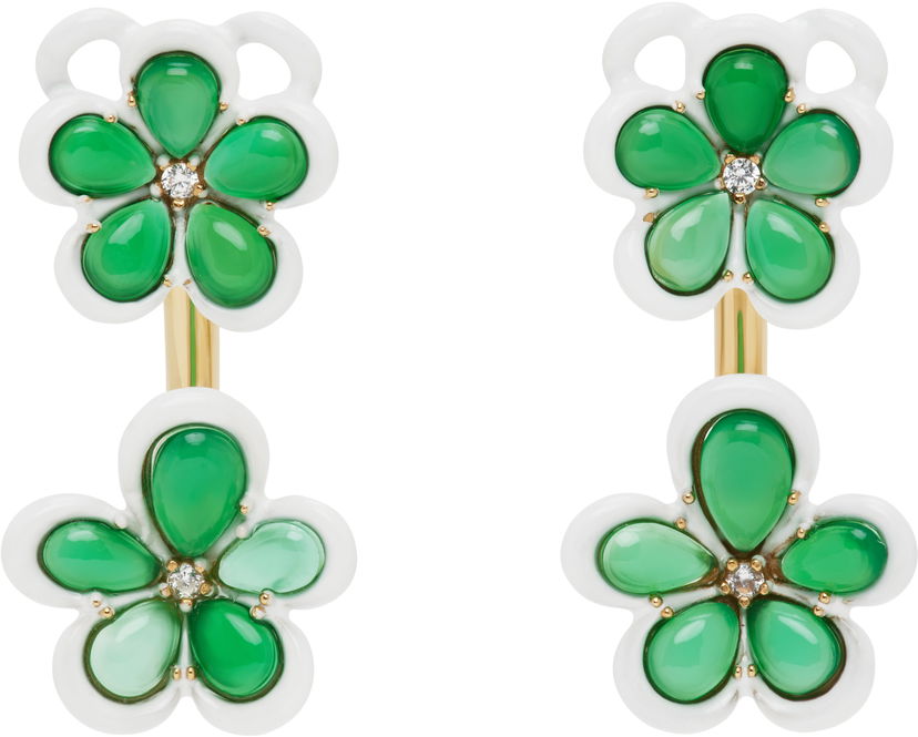 Korvakorut Bottega Veneta Bottega Veneta Flower Drop Earrings Vihreä | 804879 V4S71