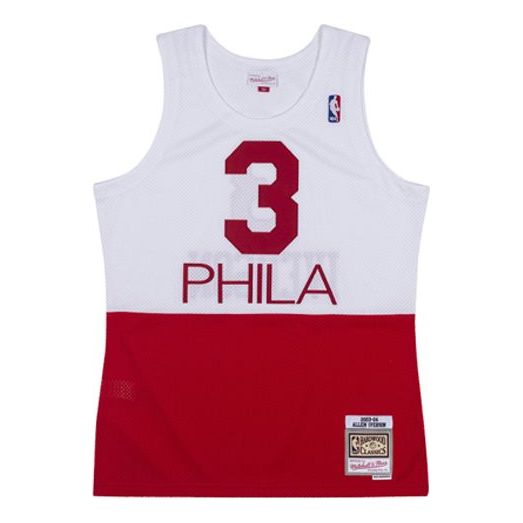 Jersey Mitchell & Ness Mitchell & Ness Philadelphia 76ers Allen Iverson Swingman Jersey Valkoinen | SMJYAC19165-P76WHRD03AIV