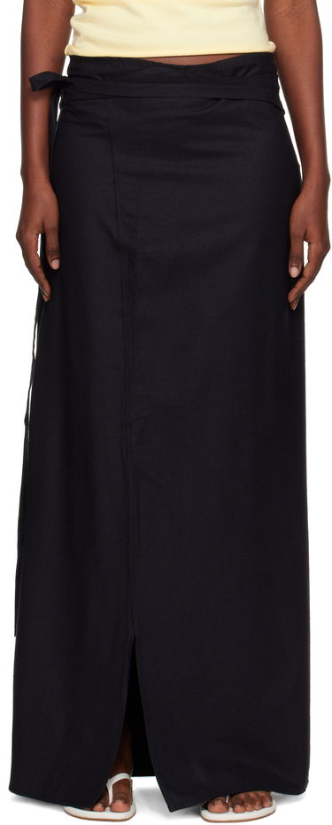 Hame Baserange Baserange Venn Maxi Wrap Skirt Musta | SSVE-WS-AU25, 0