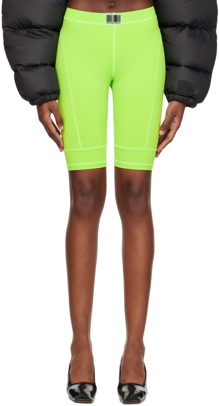Shortsit VETEMENTS VTMNTS Patch Bike Shorts Vihreä | VL14AT400E