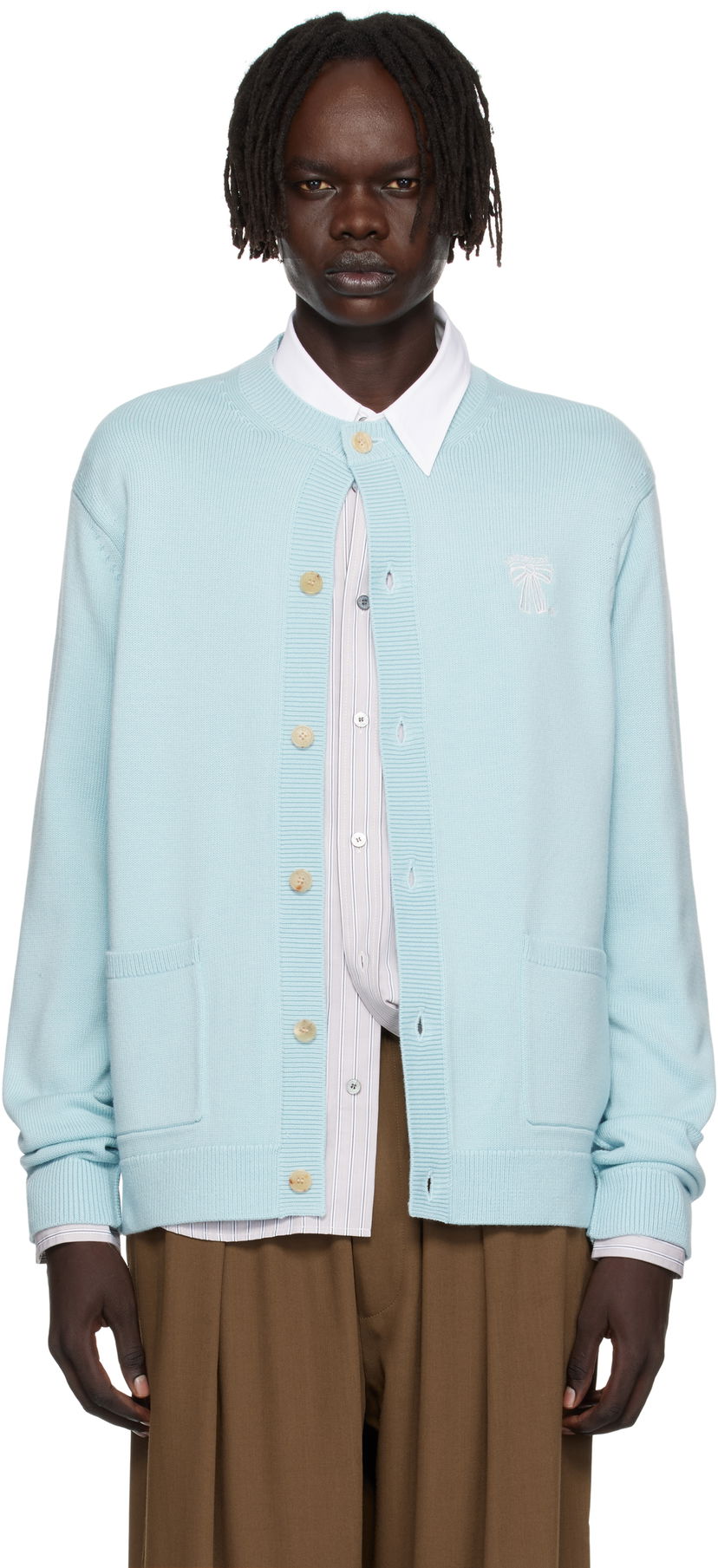 Villapaita Acne Studios Acne Studios Crewneck Cardigan Sininen | B60385-