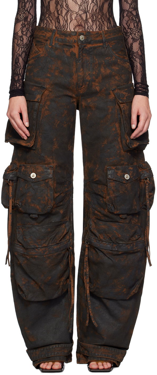 Cargo housut The Attico The Attico Fern Cargo Pants Ruskea | SPEWCP180 C106, 0