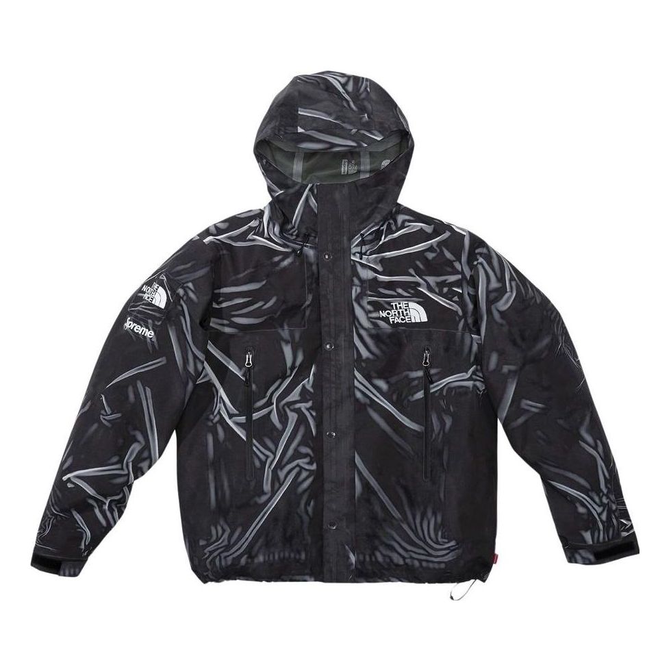 Bomber-takki Supreme Supreme x The North Face Printed Taped Seam Shell Jacket Musta | SUP-SS23-080, 0