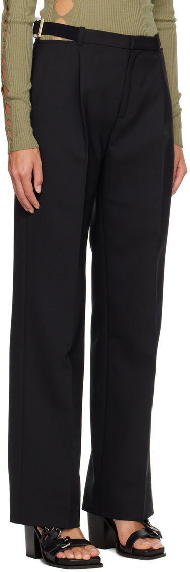 Housut Dion Lee Safety Slider Black Trousers Musta | C2154P23, 1