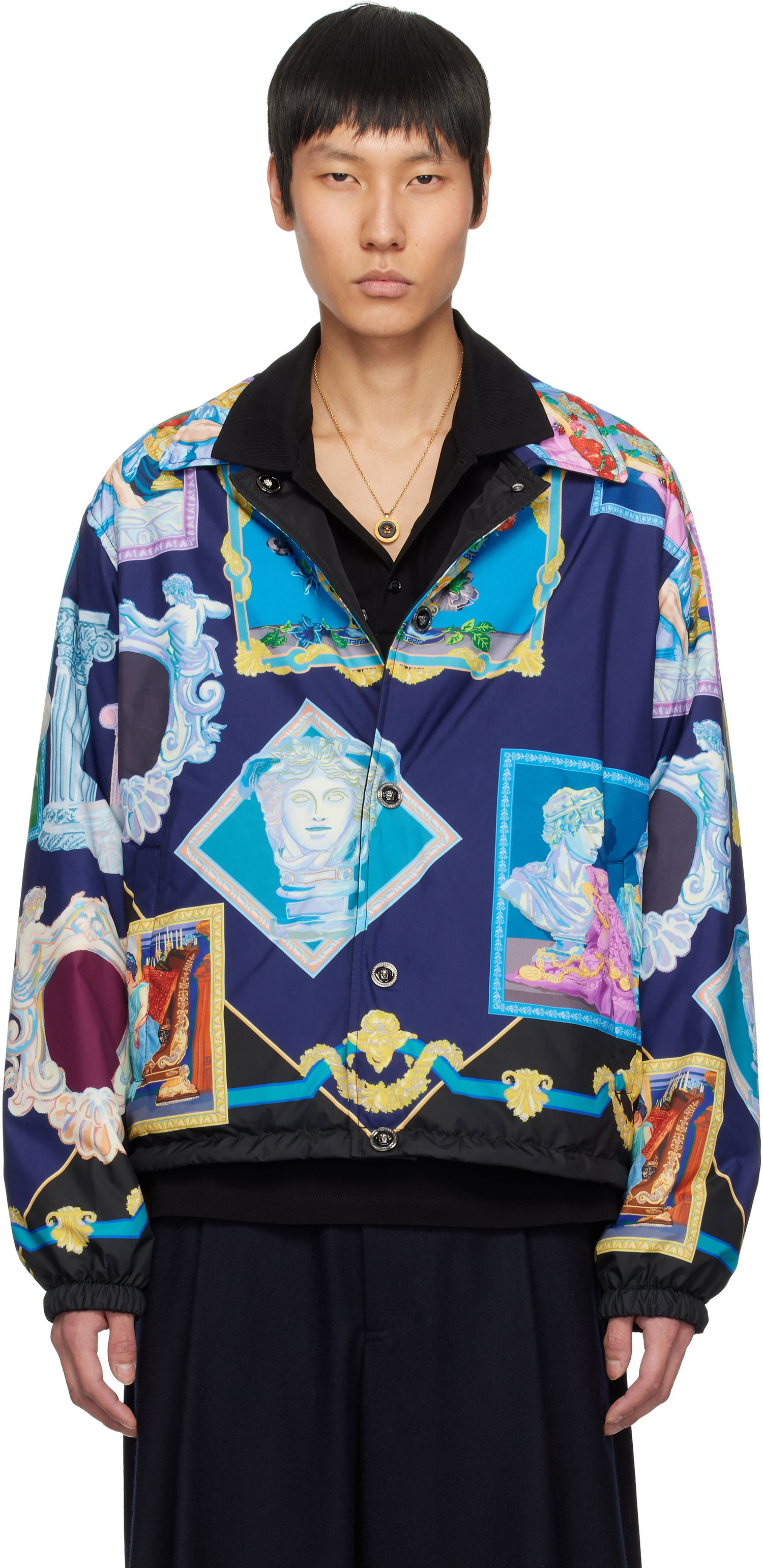 Bomber-takki Versace Versace 'Versace Gallery' Reversible Blouson Jacket Monivärinen | 1018330_1A12970, 0
