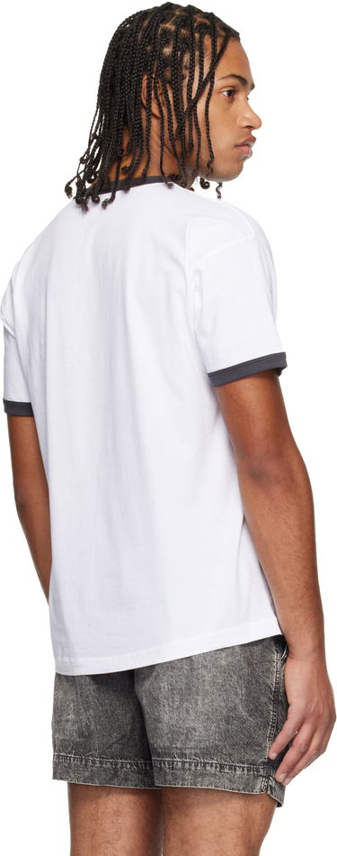 T-paita Diesel DEEZL Pink Kitten Graphic T-Norm-Cuff T-shirt Valkoinen | A19639-0PLAT-100, 2