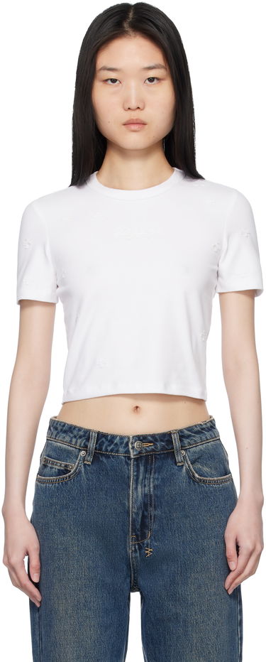 Crop top Ksubi Ksubi 1999 Plus Baby Cropped T-Shirt Valkoinen | WPS25TE012, 0