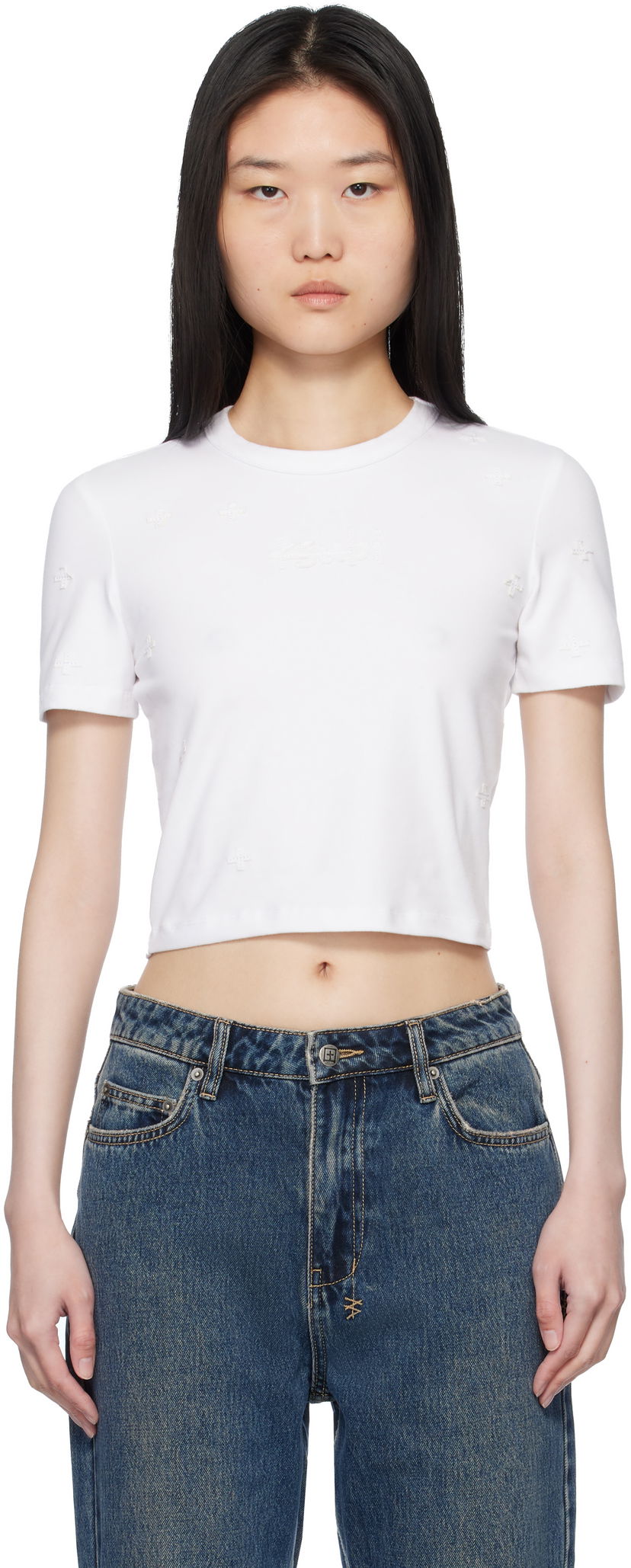 Crop top Ksubi Ksubi 1999 Plus Baby Cropped T-Shirt Valkoinen | WPS25TE012