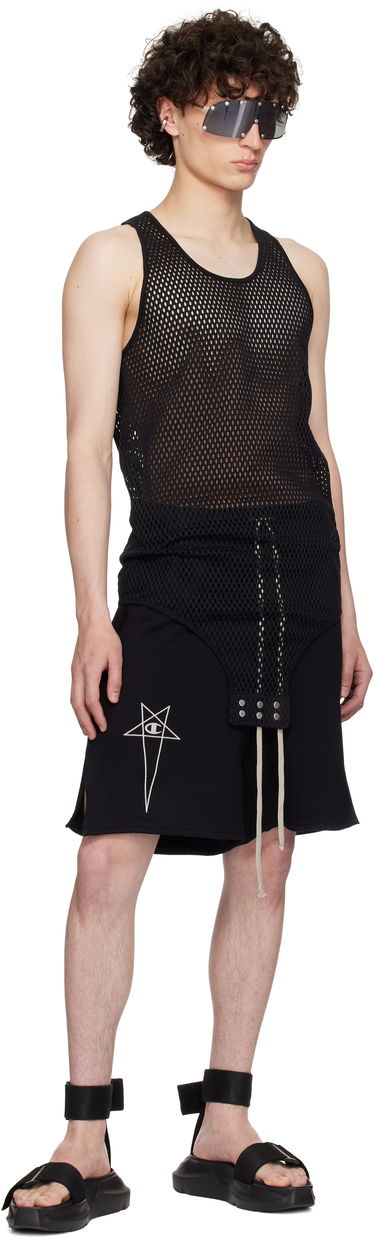 Tankkitoppi Rick Owens Rick Owens Champion Edition Mesh Tank Top Musta | CM01E1680 CHONET MESH, 3