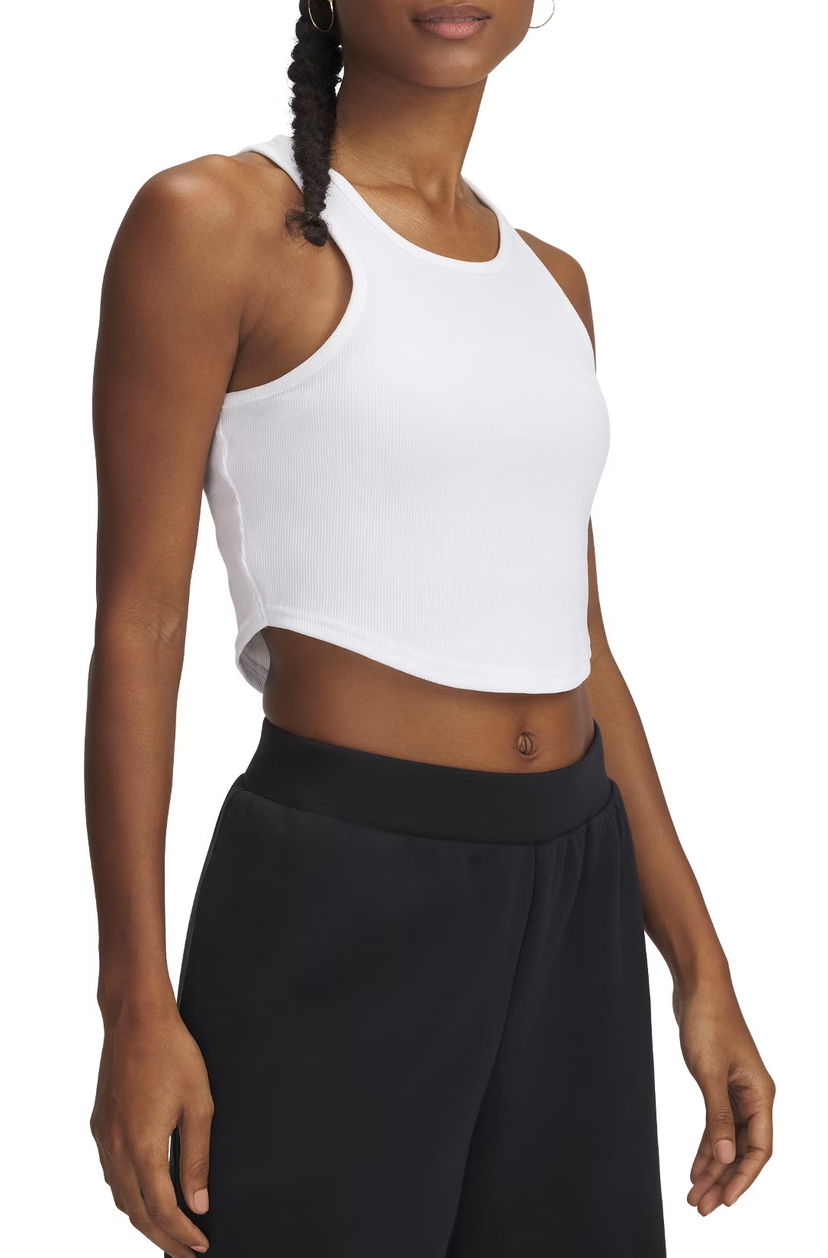 Tankkitoppi Under Armour Under Armour UA Rival Rib Tank Top Valkoinen | 1389798-100