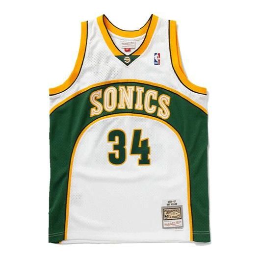 Jersey Mitchell & Ness Seattle SuperSonics Ray Allen Swingman Jersey Valkoinen | SMJYCP20036-SSUWHIT06RAL