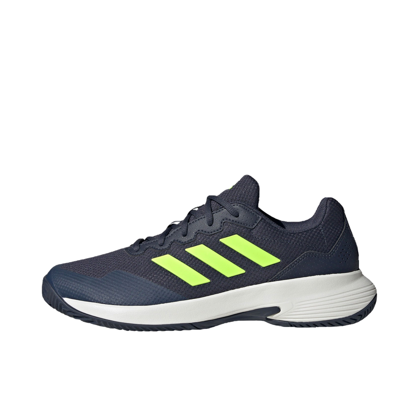 Tennarit ja kengät adidas Performance Gamecourt 2.0 Shadow Navy Lucid Lemon Core White Musta | IE0854