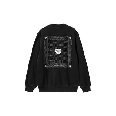 Villapaita Carhartt WIP Heart Bandana Crewneck Musta | I033246_0D2_06, 4