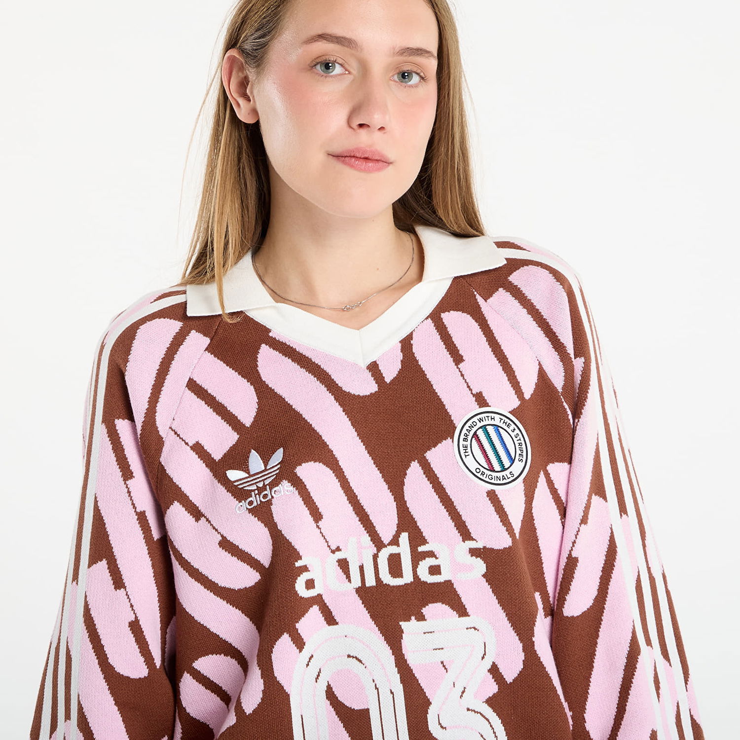 Jersey adidas Performance Adicolor Blokecore Knit Jersey Ruskea | KQ5084, 1