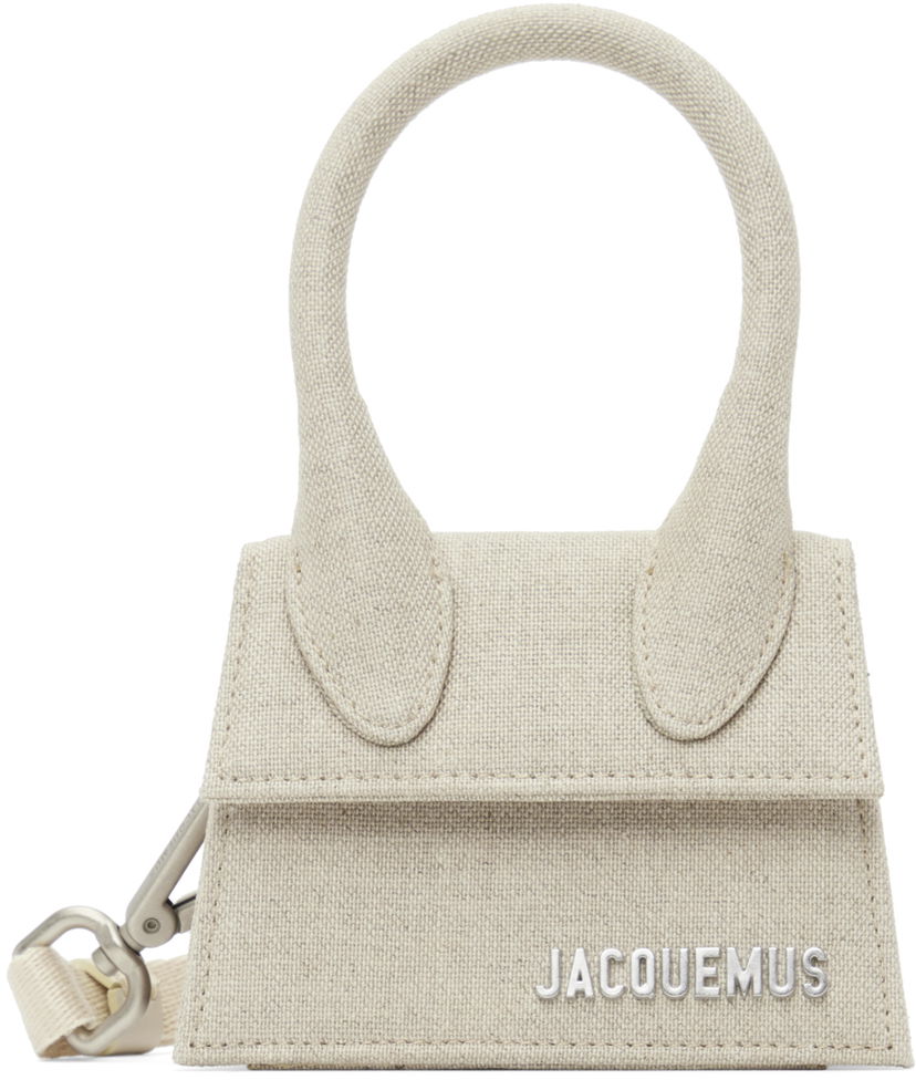 Käsilaukku Jacquemus Le Papier Le Chiquito Mini Top Handle Bag Beige | 22H216BA001-3071