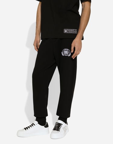 Verryttelyhousut Dolce & Gabbana Black Jersey Jogging Pants With Logo Musta | GV2VHTG7NYDN0000, 3