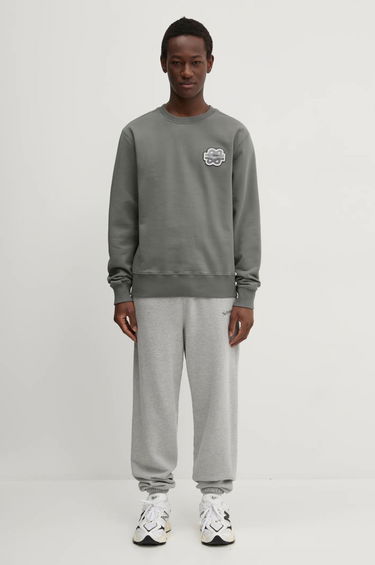 Villapaita Filling Pieces Filling Pieces Gowtu Crewneck Sweatshirt with Applique Harmaa | 74533926002, 8