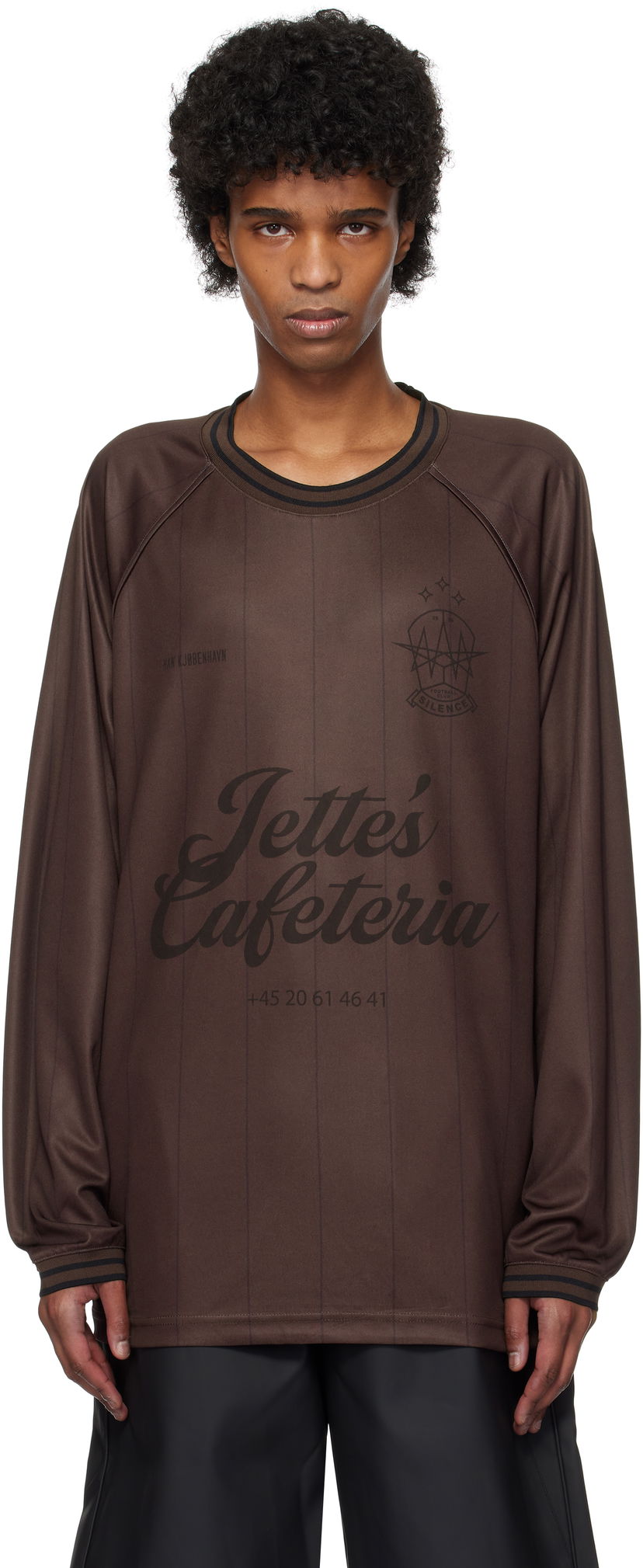 Jersey Han Kjøbenhavn Han Kjobenhavn Logo Football Long Sleeve T-Shirt Ruskea | M-134406