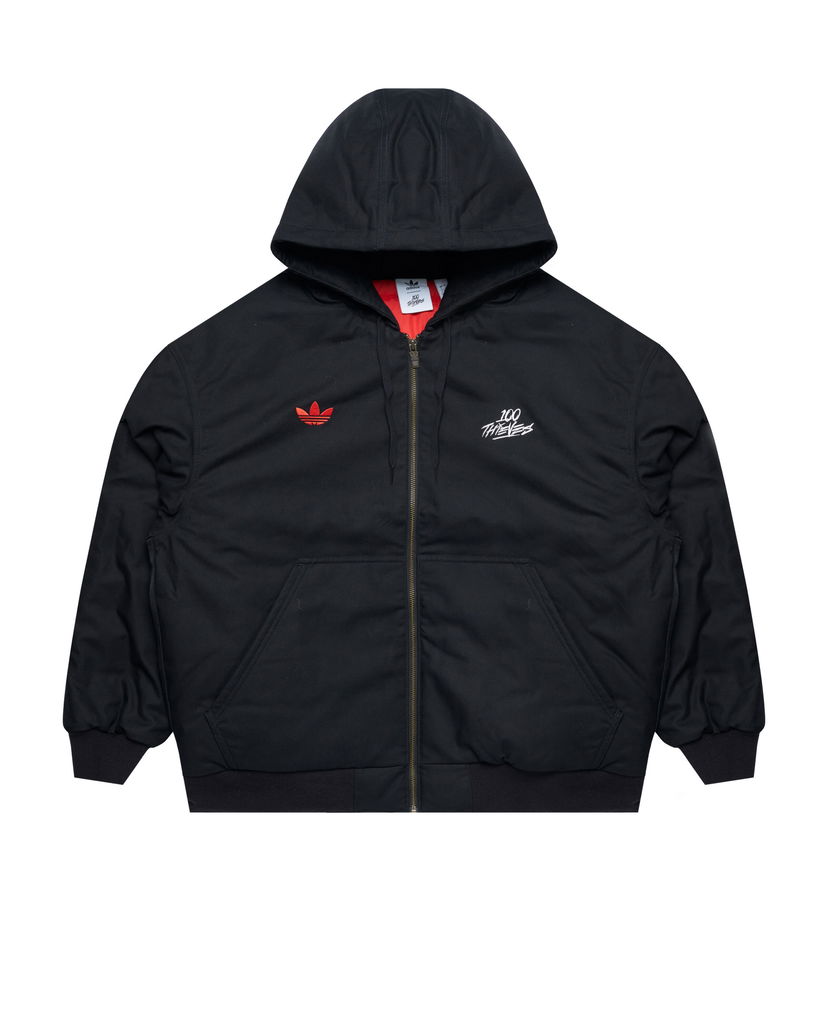 Huppari adidas Originals 100 Thieves x Black Hooded Jacket Musta | JP0817