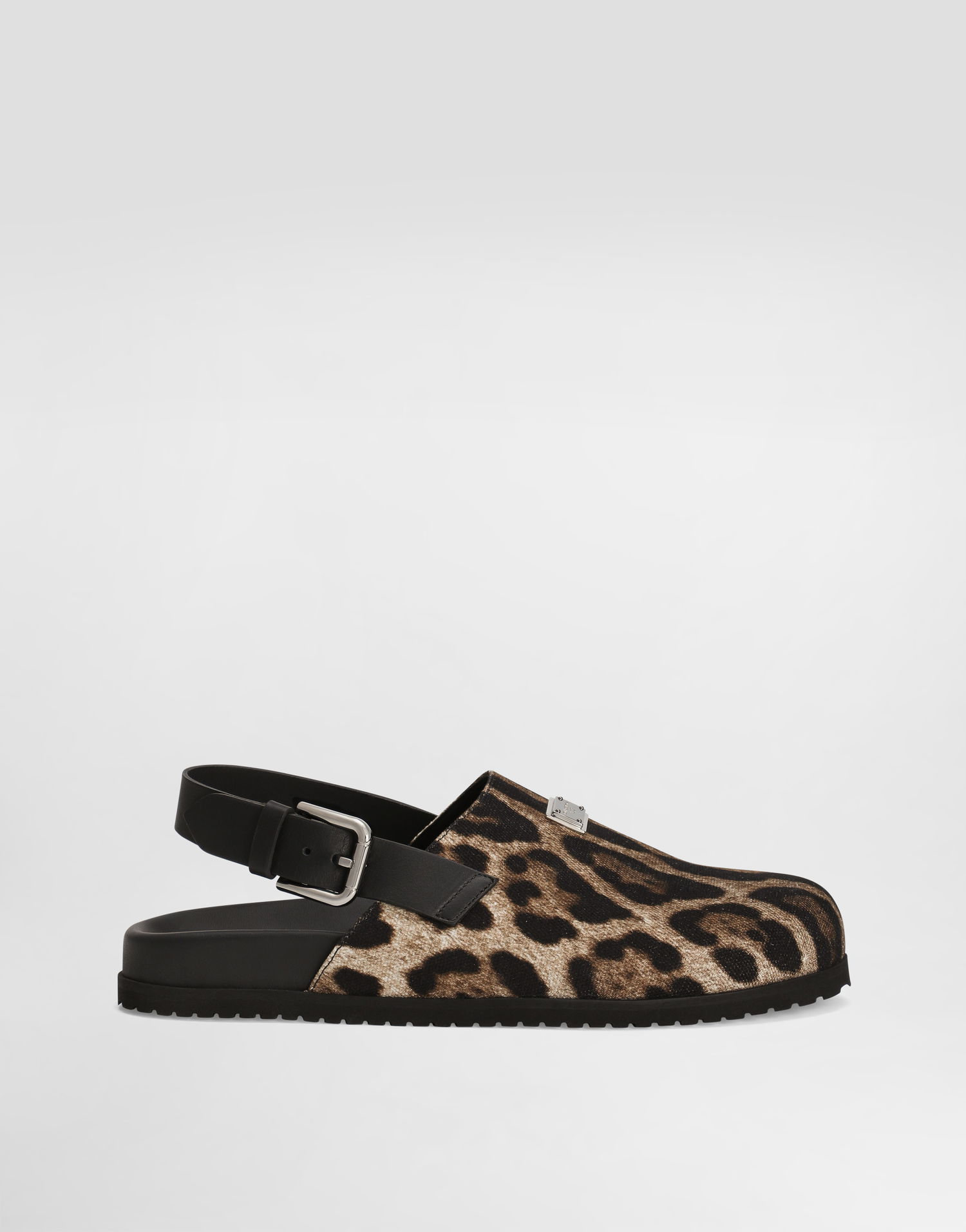Tennarit ja kengät Dolce & Gabbana Dolce & Gabbana Canvas Leopard Print Mules with Back Strap Ruskea | A80465A6A87HY13M, 0