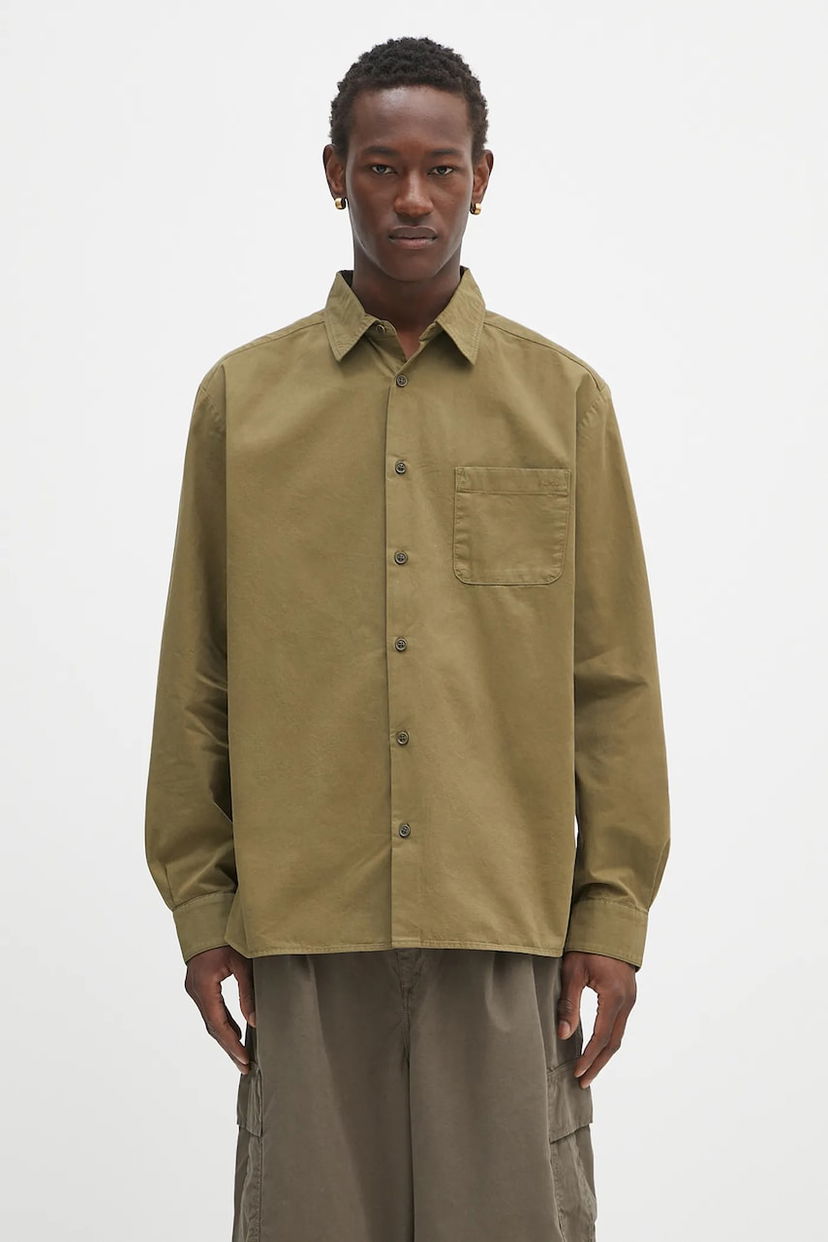 Paita A.P.C. A.P.C. Chemise Malo Logo Relaxed Fit Shirt Vihreä | COHKU.H12553