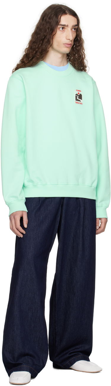 Huppari Casablanca Casablanca Sunset Valley Sweatshirt Vihreä | MPF25-JTP-293-04, 3