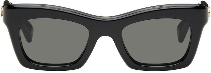 Aurinkolasit Gucci Black Rectangular Sunglasses Musta | GG1773S-001