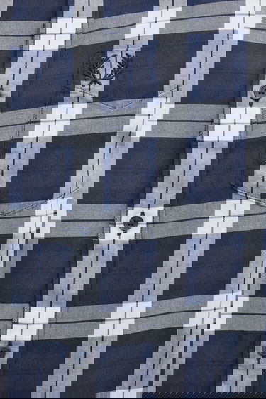 Paita Fred Perry Fred Perry Checked Regular Fit Shirt Tummansininen | M1742, 3