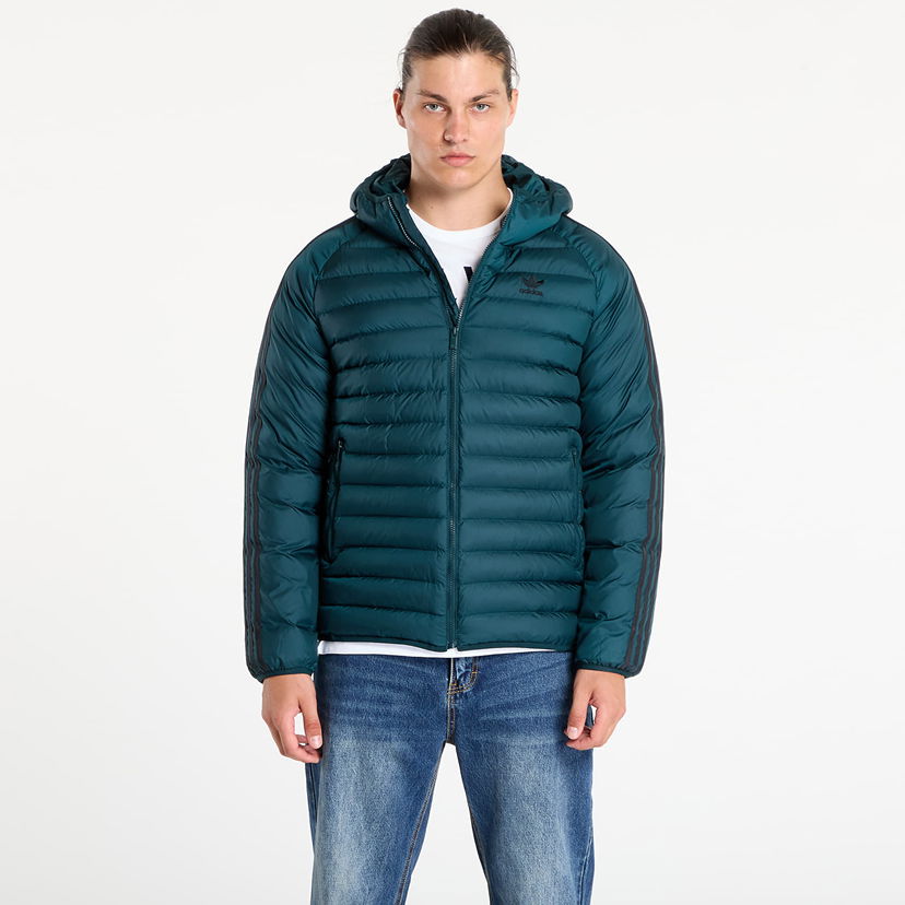Puffer takki adidas Originals Adidas Synthetic Hooded Jacket Vihreä | JX4116