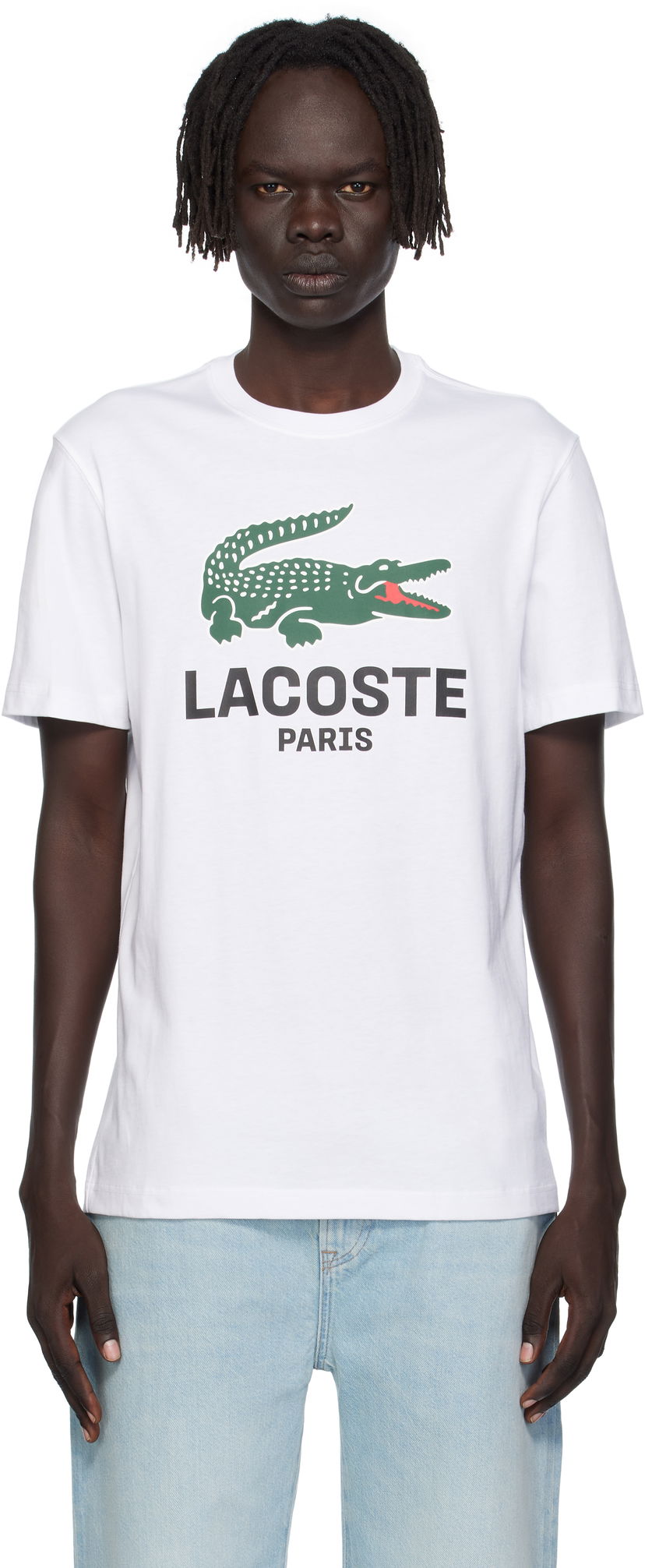 T-paita Lacoste Lacoste Croc Originals T-Shirt Valkoinen | TH5634_001
