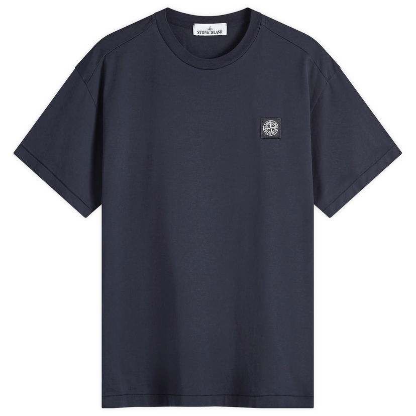 T-paita Stone Island Patch T-Shirt Tummansininen | 811524113-A0020